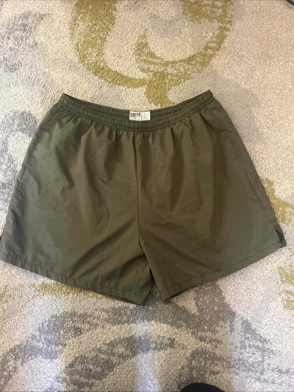 Soffe USMC Marine Corps Green PT shorts